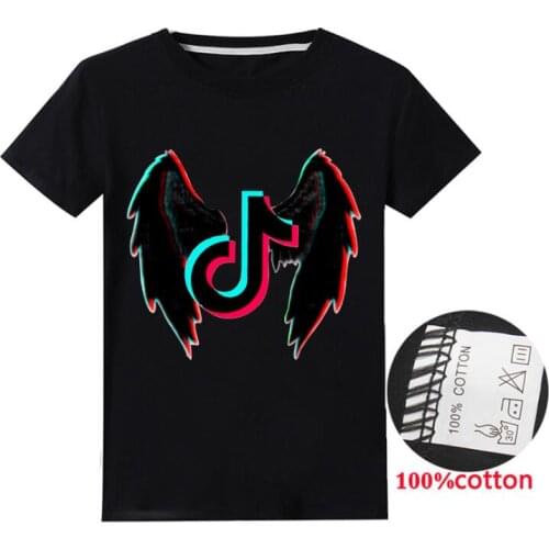 2021 Summer New Tik Tok 3D T Shirt Children Clothing Cartoons Anime Tshirts Style Casual Breathable Boy/Girl O-Neck Large Size