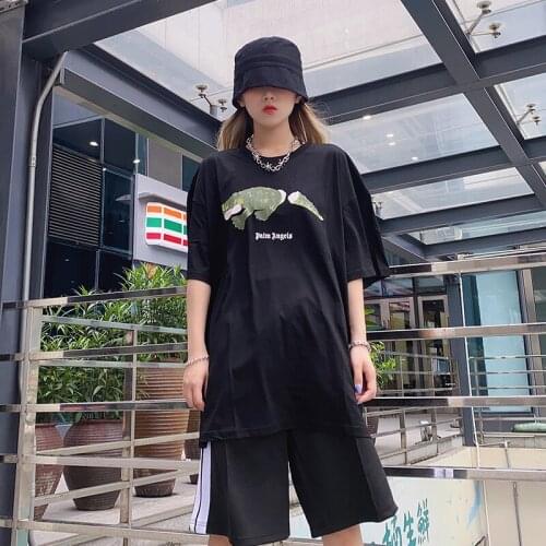 Palm Angels tail docking printing men women couple T-shirt tide brand short sleeve PA-105