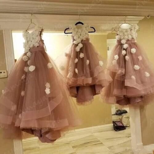 Amaya Princess Ruffles Flower Girl Dresses for Wedding Handmade Flowers Holy Communion Gowns Kids Prom Dress Vestidos Niña