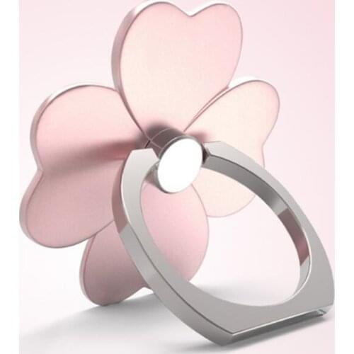 UVR Phone Stand Holder 5pcs/lot Reusable Leaf Flower Finger Ring Mobile Phone Holder Stand For All Smartphone