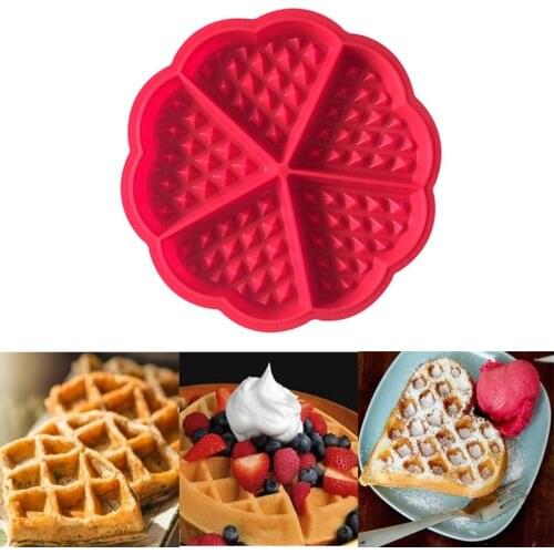 Portable Home Kitchen Waffle Mold Non-stick Cake Mould Makers Kitchen Silicone Waffle Bakeware Kitchen Accessories Baking Supply