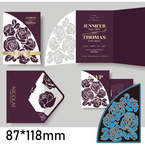 Cutting Dies Flower Lace New Metal DIY Album Paper Craft Embossing Stencil Greeting Card Decoration 87*118mm