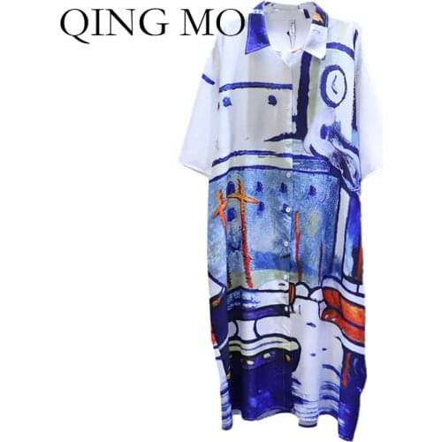 QING MO Light Blue Blouses