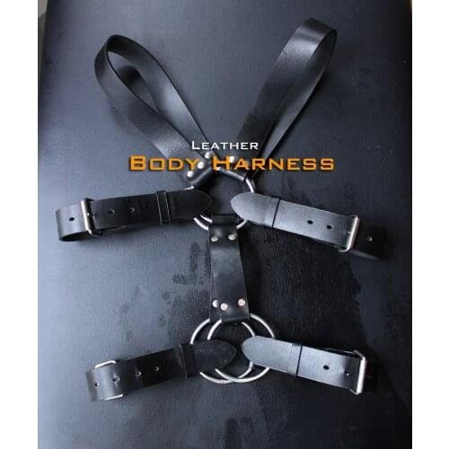 FErubber 028) Pure Handmade Genuine Leather Crotch Strap Bondage Belt Fetish Equipment Fetish Wear