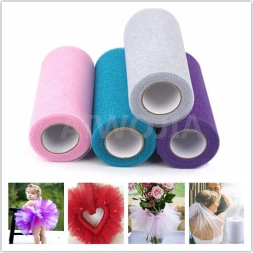 25Yards 15cm Tulle Roll Organza Fabric Wedding Decor White TUTU Baby Shower Tulle Decoration Roll Party and Events Engagement 7d