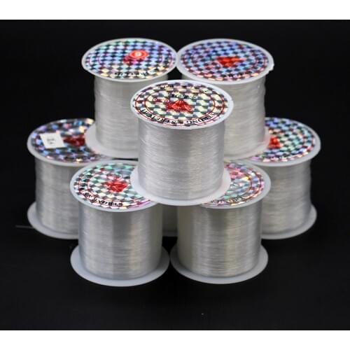 1/10rolls 0.2-1mm clear fishing wire Nylon Extra Strong Hanging Props Non Stretch beading jewelry craft Wire Thread strings cord