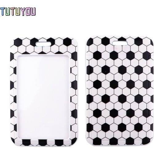 1pcs PC2967 Football Creative Lanyard Card Holder Student Hanging Neck Mobile Phone Lanyard Badge Subway Access Card Holder