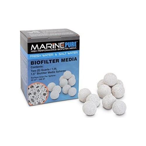 1pcs CerMedia MarinePure 1.5-Inch Sphere Bio-Filter Media for Marine and Freshwater