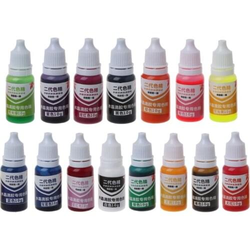 10ml 15 Color Epoxy UV Resin Colorant Jewelry Liquid Pigment Bath Bomb Soap Dye