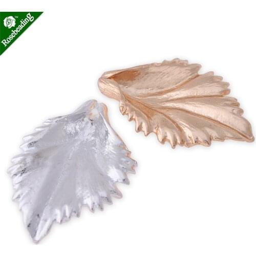 10pcs 42x30mm Hair accessories leaf,Leaves Diy Jewelry Findings,Alloy leaves charm