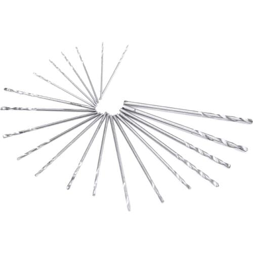 20pcs Mini Micro Twist Drill Bits Set Woodworking Drilling Rotary Electric Drill Bit Tools 0.3mm-1.6mm+Box