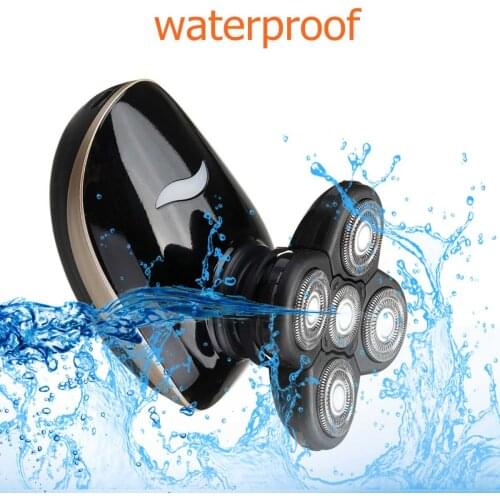 5 In 1 4D Rechargeable Bald Head Electric Shaver Wet&dry Use Waterproof Multipurpose Shaver