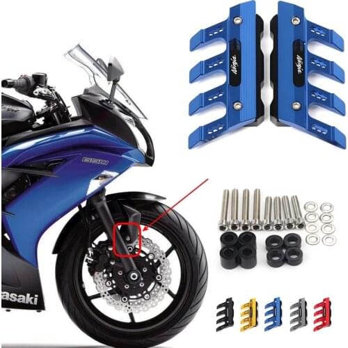 For KAWASAKI Ninja 300/400 250 250r abs Motorcycle CNC Accessories Mudguard Side Protection Block Front Fender Anti-Fall Slider