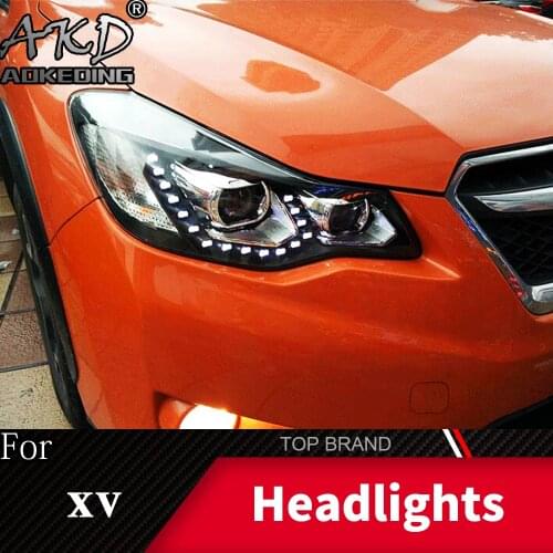 Head Lamp For Car Subaru XV 2011-2019 Headlights crosstrek Fog Lig Day Running Lights DRL H7 LED Bi Xenon Bulb Car Accessories