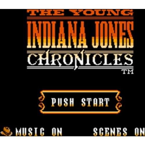 Hot Promotion Young Indiana Jones Chronicles 60 Pins English Version Game Cartridge for 8 Bit 60pin Game Console