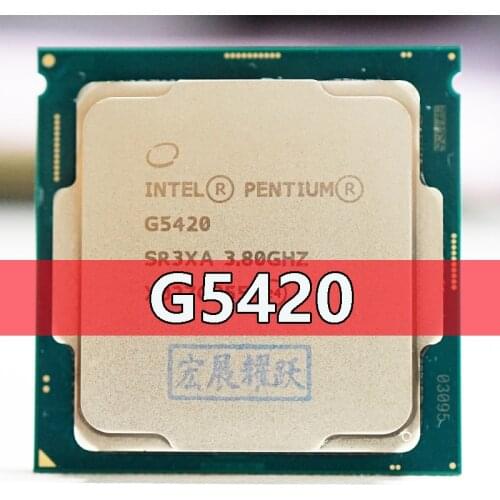 Intel PC Desktop computer Pentium Processor G5420 3.8G 512KB 4MB CPU LGA 1151-land FC-LGA 14 nanometers Dual-Core CPU