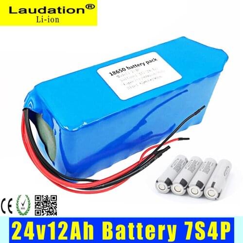 Laudtion High Quality Lithium Ion Battery Pack 24V 29.4V 12.8Ah 15A BMS 250W 350W Suitable for Electric Wheelchair E Bicycle