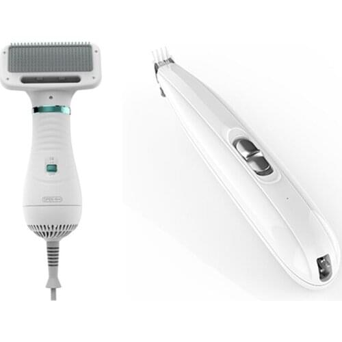 Pet Cat And Dog Hair Dryer USB Foot Shaving Machine Set With Lamp Grooming Dog Hair Dryer Dog Hair Brush US Plug