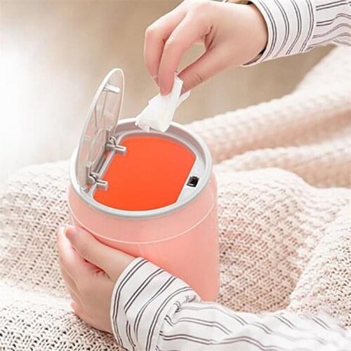 Trash can mini waste bin desktop garbage basket Home Office Bathroom kitchen Trash Can With Lid Desktop Garbage Box Storage Box