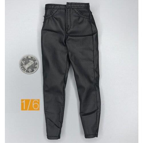 In Stock For Sale Scale 1/6th FASToys Bat Death Black Leather Pants Trousers Model For Usual 12inch Doll Soldier Collection