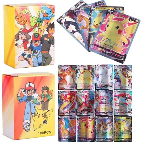 2021 NEW Pokemon Card 200 V MAX 300 GX Children Battle English Version Game Tag Team Shining Vmax Sword Shield Rebel Clash