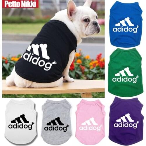 Adidog Clothes Spring and Summer Pet Vests Comfortable Dog Clothes Dog Vests T-shirts Cat Vests For Small Medium Dog