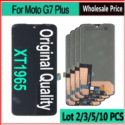 3 piece/lot LCDS For Motorola Moto G7 Plus LCD Display Touch Screen Digitizer Assembly For MOTO G7 Plus LCD