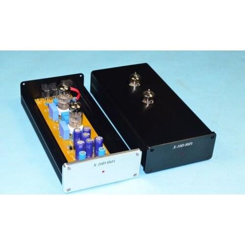 Refer to fax X-10D 2.0 original line circuit HiFi 6N11 tube buffer audio signal tube preamplifier for pure post-amplifier