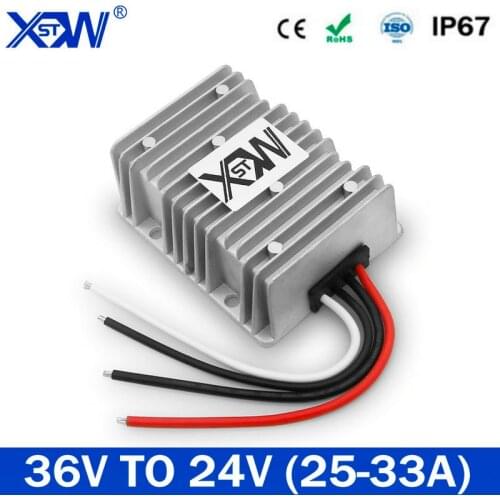 XWST DC TO DC Step Down Converter 36V to 24V 33A 25A 30-60V Convert to 36V DC Buck Power Supply Converter Waterproof For Car