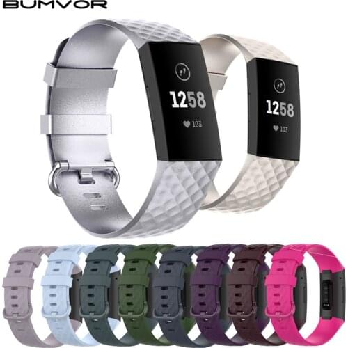 New High Quality Watch Strap For Fitbit Charge 4 Bracelet Sport Watch Bands Silicone Wristband For Fitbit Charge 3 SE Accessorie