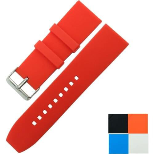 26mm 28mm Rubber Scilice Gel Watch Band Strap Belt Clasp For Seven Friday Watchband Replace + Spring Bar + Tool