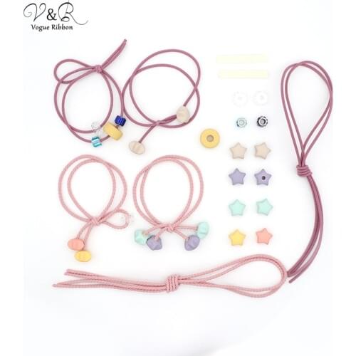 DIY Handmade Jewelry Making Cute Star Beaded Charms Pendants for Hair Band Set Components Decoration Fashion Accessories Gifts