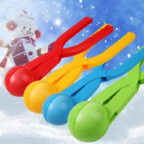 Thickened Snowball Maker Clip Lovely Snowball Mould Plastic Winter Snow Balls Mold Kids Outdoor Fun Sports Toys Color Random#38