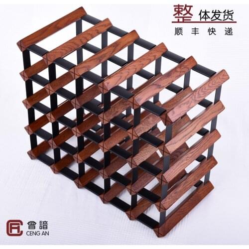 Wine rack wine solid wood oak restaurant creative living room wooden wine rack custom made wine rack light luxury