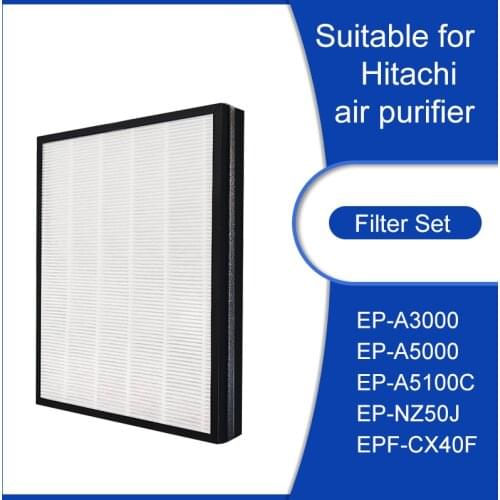 Replacement For Hitachi EP-A3000 & EP-A5000 EP-A5100C Hepa & Carbon Filter EP-A5100C EP-NZ50J EPF-CX40F Deodorizing Filter
