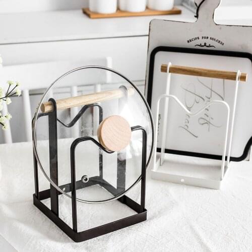 Iron Cutting Board Holder Cucina Kitchen Functional Pot Lid Storage Rack Drainer Rangement Cuisine Home Organization Supplies