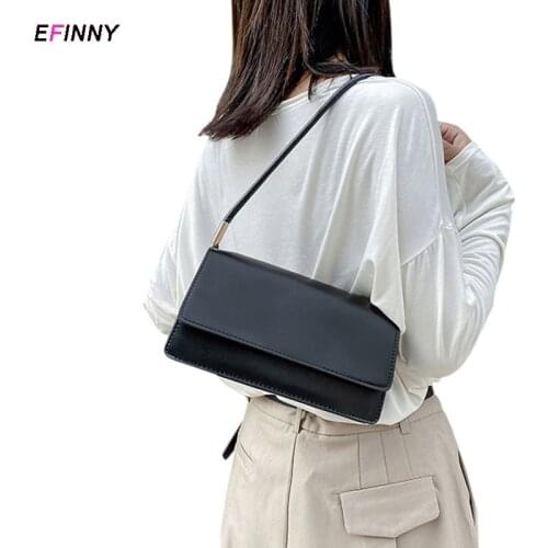 Womens Bag Fashion Handbag Solid Color Ladies Handbag Party Bag PU Brief Bags 2021 New Lady Shoulder Bag Gift for Girlfriend