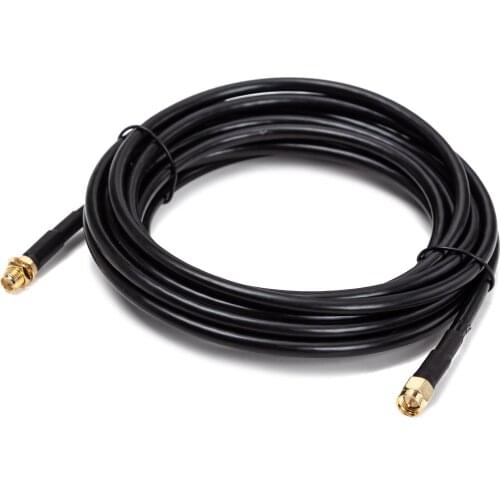 10ft Low Loss Cable Extension LMR200 SMA Male to SMA Female and Two-Way Radio Applications Pure Copper WiFi Cable