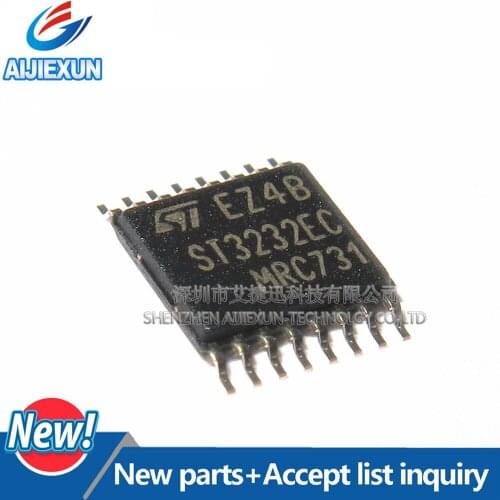 10Pcs ST3232ECTR ST3232EC TSSOP16 15KV ESD-PROTECTED, 3 TO 5.5V, LOW POWER, UP TO 250KBPS, RS-232 DRIVERS New and original