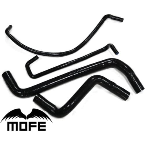 100% Silicone 4pcs Pink Green Red Black Yellow Coolant Heater Radiator Silicone Hose For GOLF 1.6 MK2 & Jetta 1984 - 2012