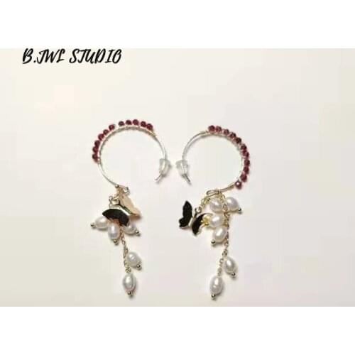 2021 New Pearl Earrings Ladies 14K Filled Gold Pearl Earrings Ladies Party Exquisite Jewelry Gifts Party Costume Accessories