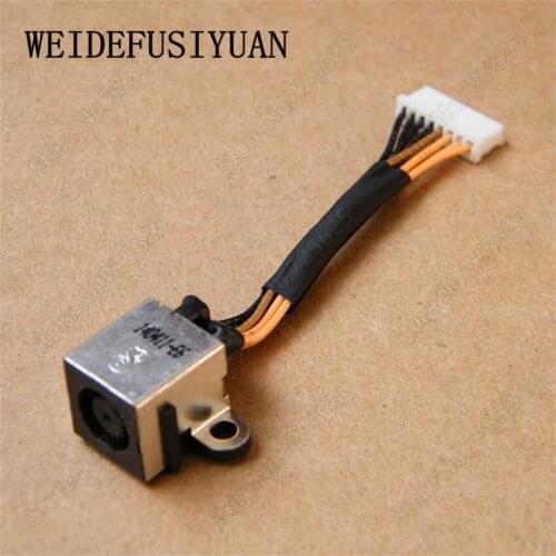 5pcs/lot DC POWER JACK CABLE HARNESS For DELL 17R 5720 15R N7720 POWER PLUG IN SOCKET