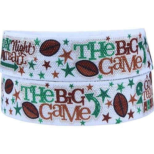 50 yards/lot) Flora Ribbons sports game design elastic ribbon for cheerleader headbands