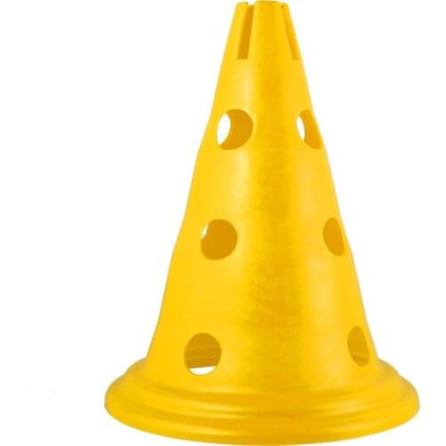 5x Refelective Hollow Traffic Cones Training Field Safety Cones 30cm Yellow