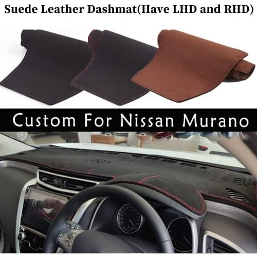 Accessories Car-styling Suede Leather Dashmat Dashboard Cover Dash Mat Carpet Custom For Nissan Murano z52 2015 2016 2017 2021