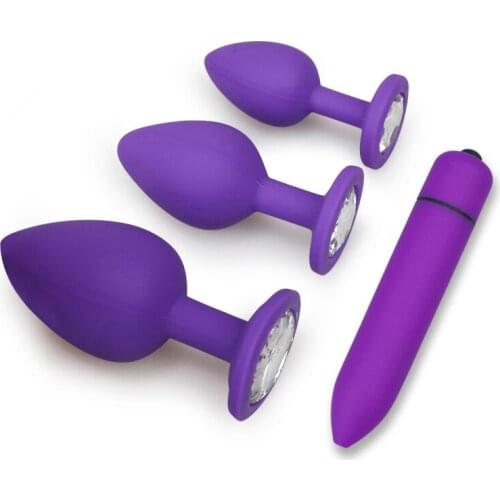 Anal Plug Butt Sex Toys for Women Men Soft Silicone Prostate Massager Mini Erotic Bullet Vibrator Adult Gay Products