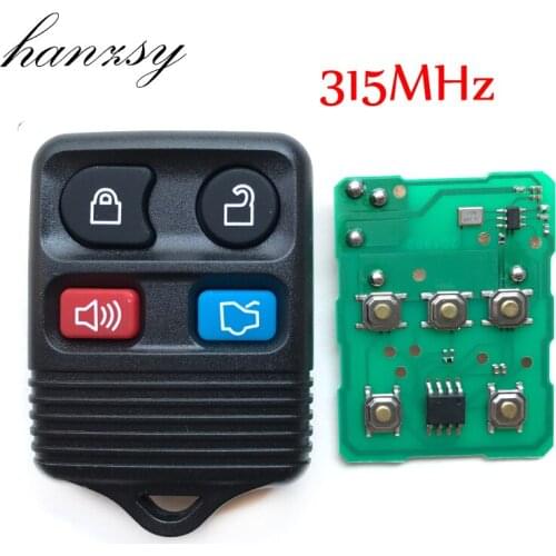 4 Buttons Replace 315Mhz Auto Remote key For Ford 2001 2002 2003 2004 2005 2006 2007 Escape F 150 Explorer CWTWB1U345 Car key