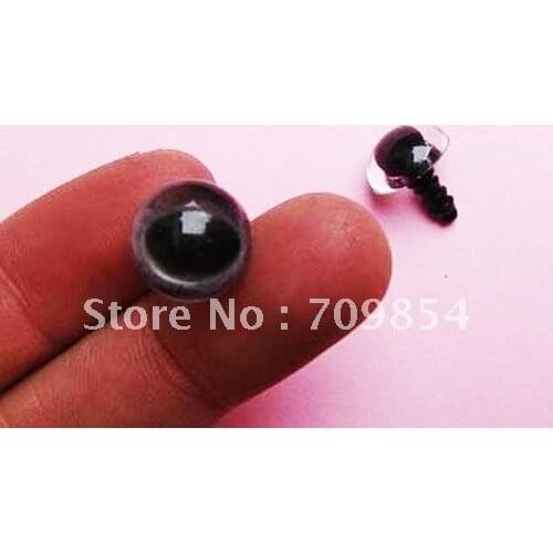 Free shipping!!! 500pcs/lot 12mm clear PLASTIC SAFETY ERES cat eye with spacer toy eye