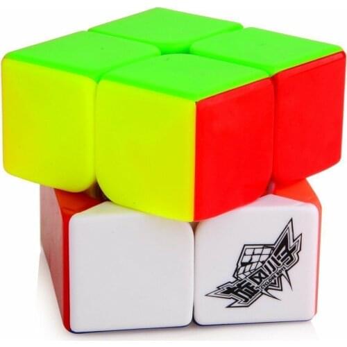 Cyclone Boys Pawpaw 2 Magic Cube Stickerless 2x2x2 Fast Speed Cube Puzzle Twist 5CM Kids Toy Gift Safe ABS