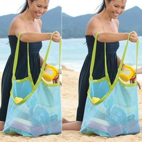Children Beach Toy Bags High capacity Mesh Storage Bag Swimming Toys Towel Clothes Organizer Women Cosmetic Makeup Bags
